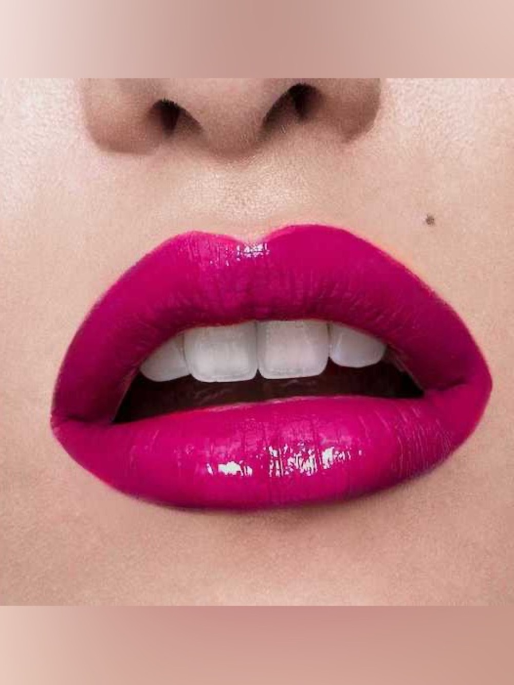 vibrant Magenta Lipstick Longwear duo with top coat lip balm